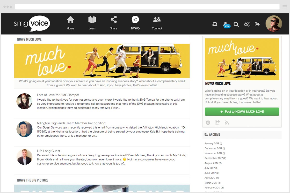 Wisetail LMS partner Studio Movie Grill and their wellness program "Much Love".