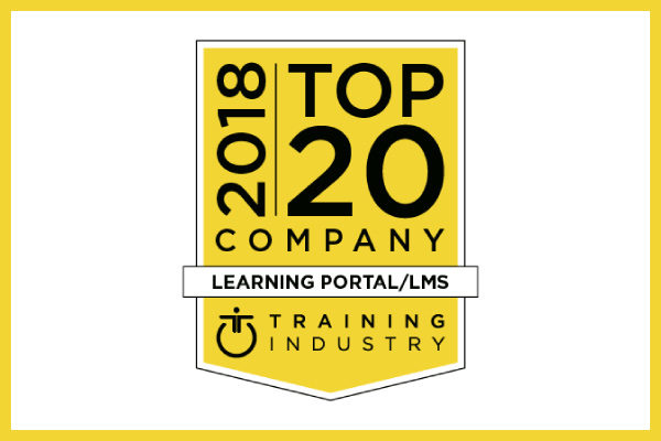Training Industry Top 20 Learning Portal/LMS winner.