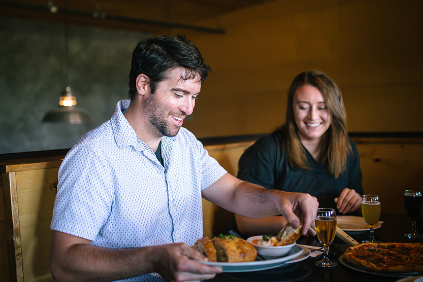 A customer having a great experience.