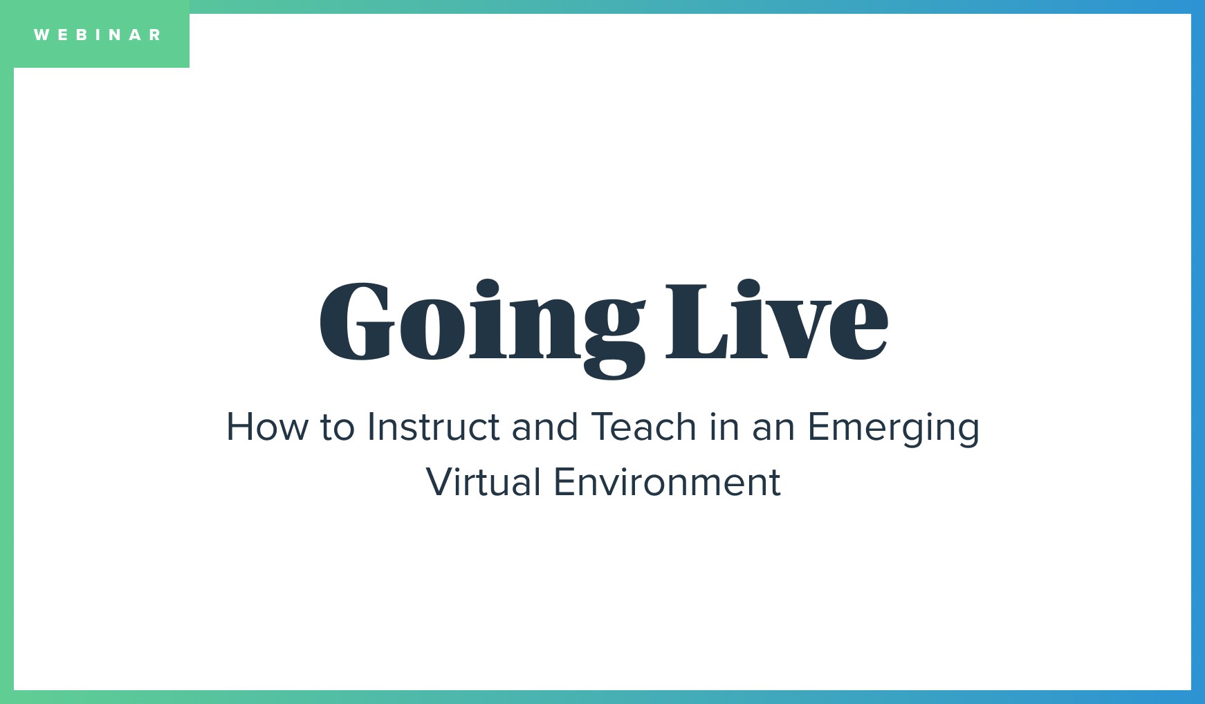 Wisetail LMS fitness webinar thumbnail about ow to teach in an emerging virtual environment.