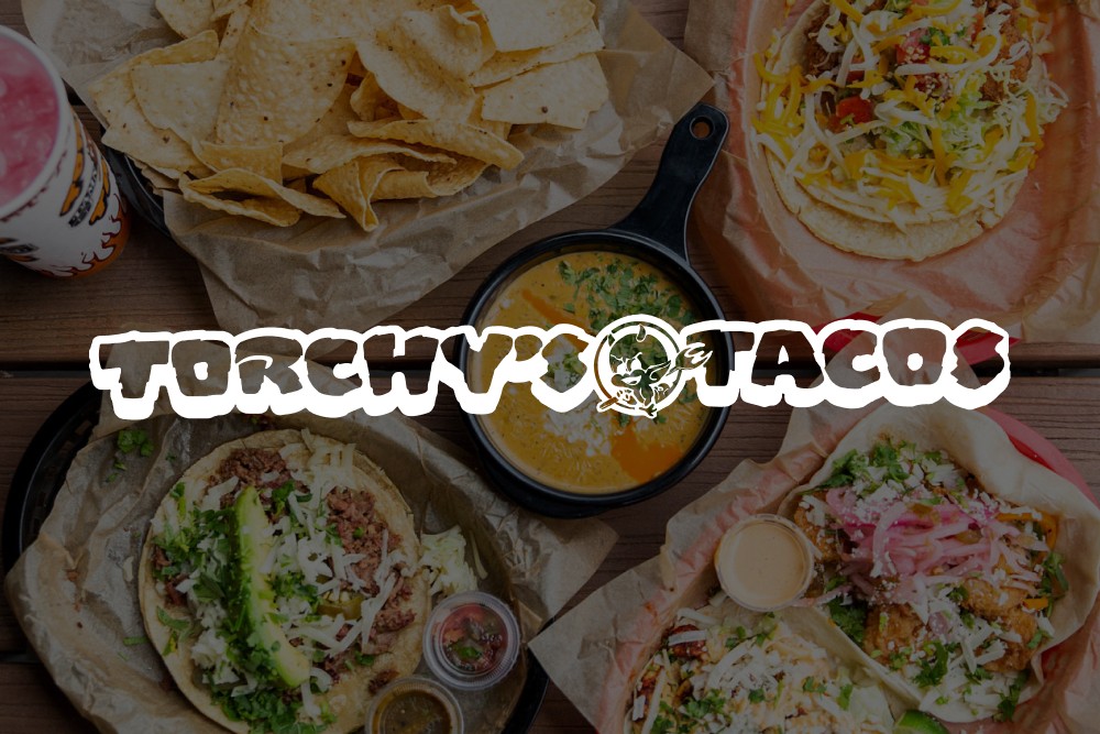 Wisetail LMS client Torchy's Tacos food and logo.