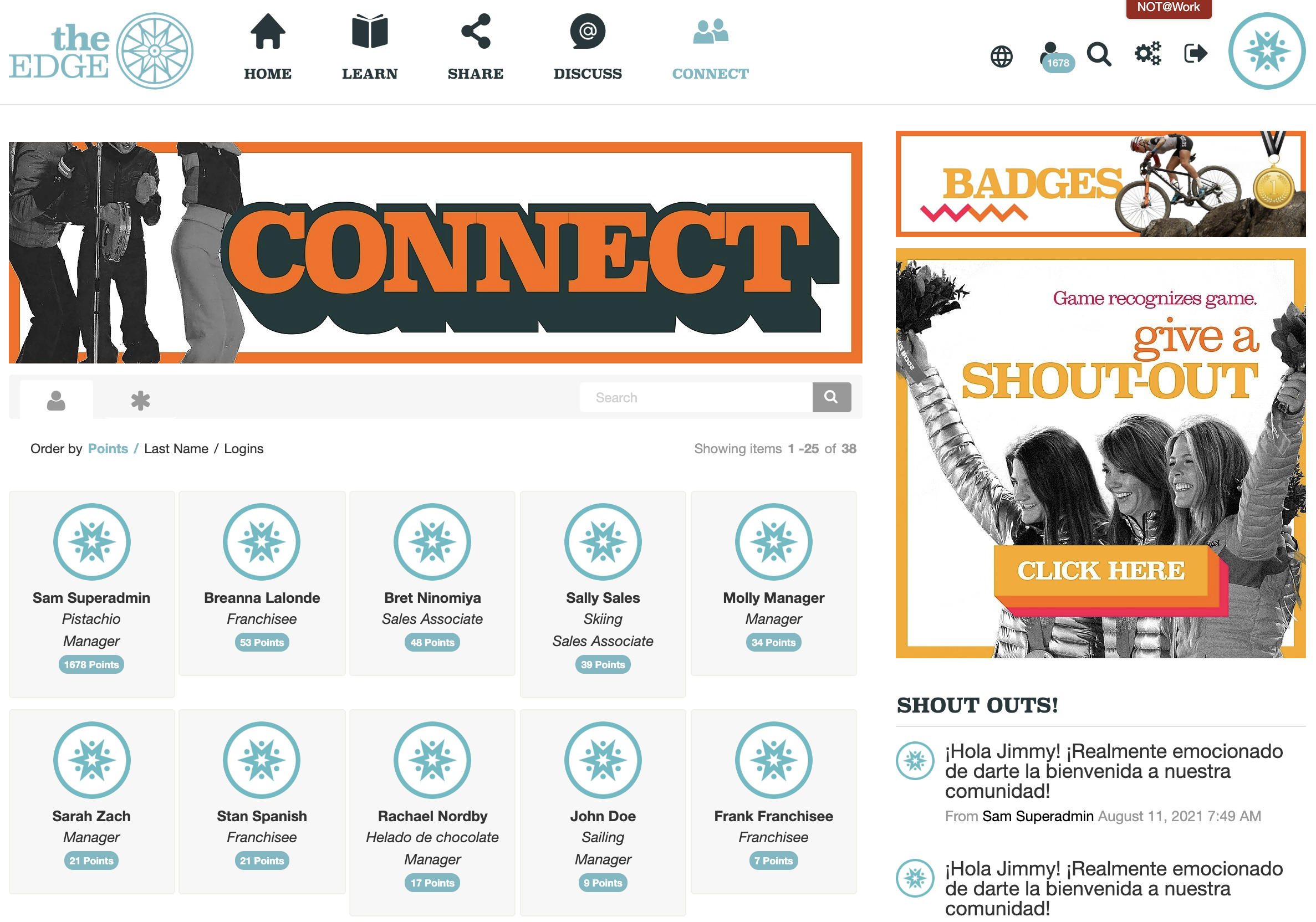 Wisetail Connect Page