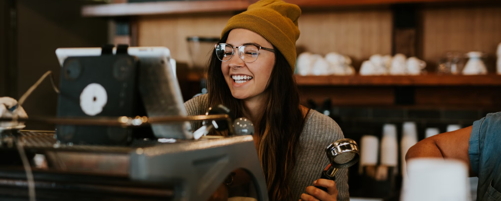 barista at cafe