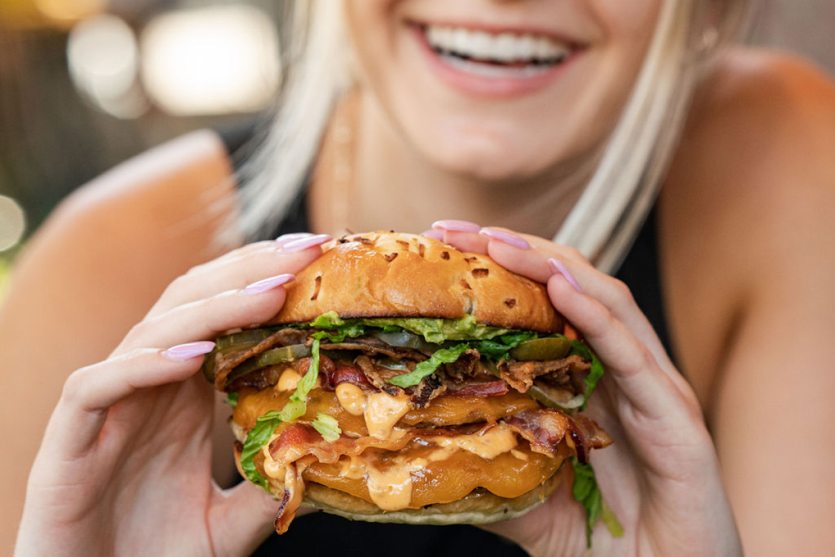 Crack Shack burger created by capable and talented employees!