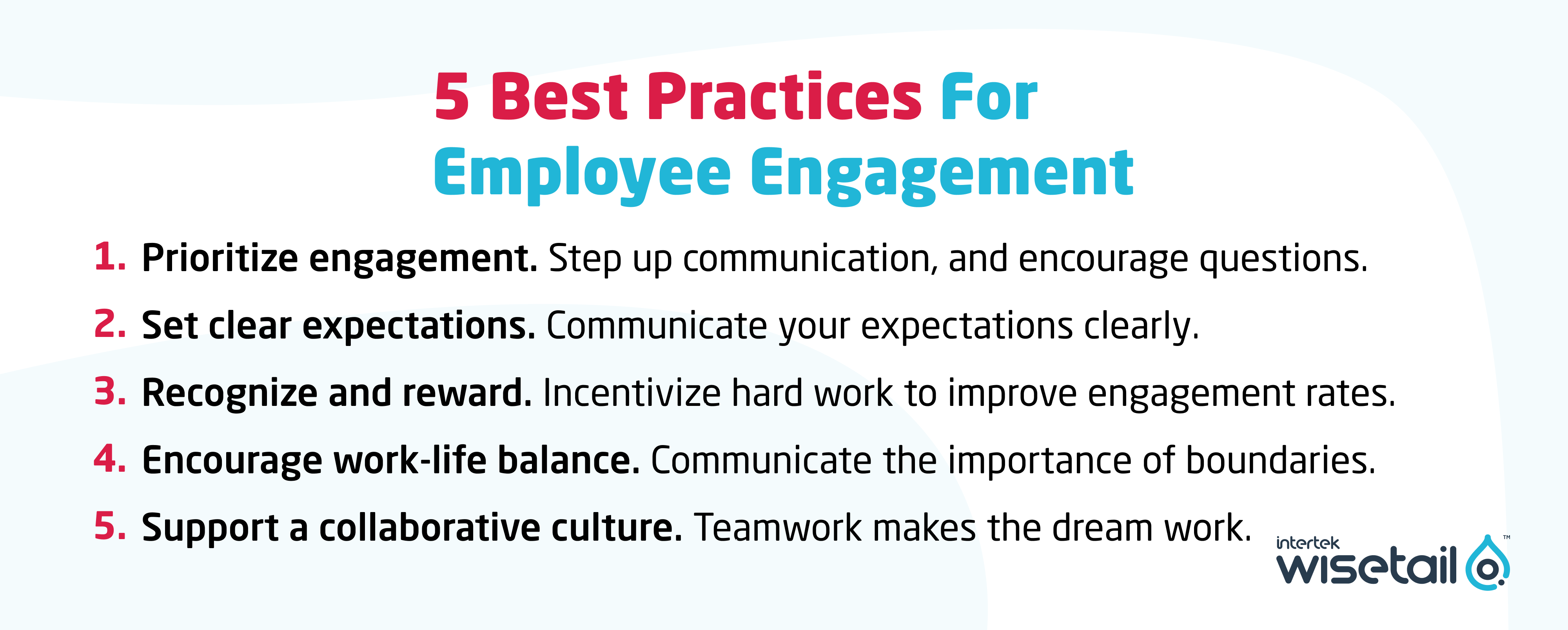 5 Best Practices for Employee Engagement - graphic