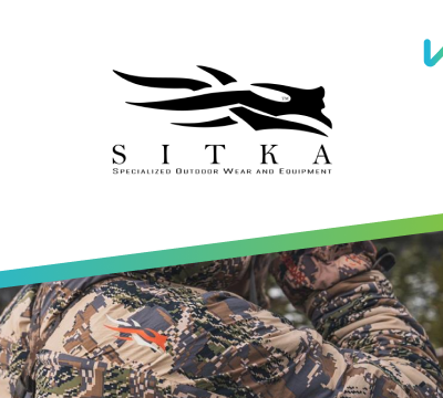sitka logo with photo of camouflage gear and wisetail logo